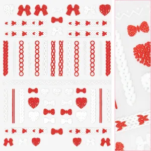 3D Embossed Nail Art Sticker / Lovely Sweaters