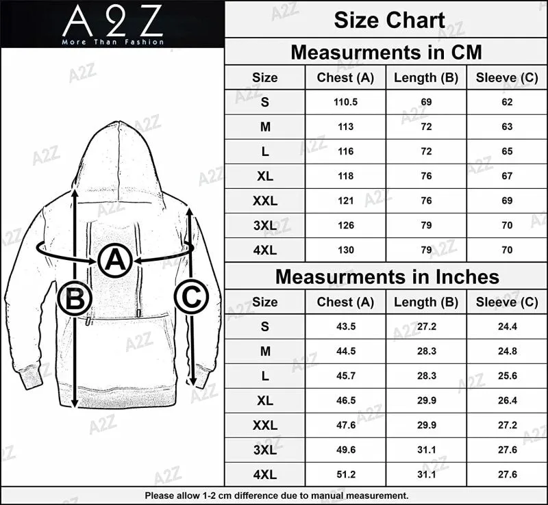 A2Z  Mens Fleece Hoodie Pullover Hooded Sweatshirt Long Sleeve