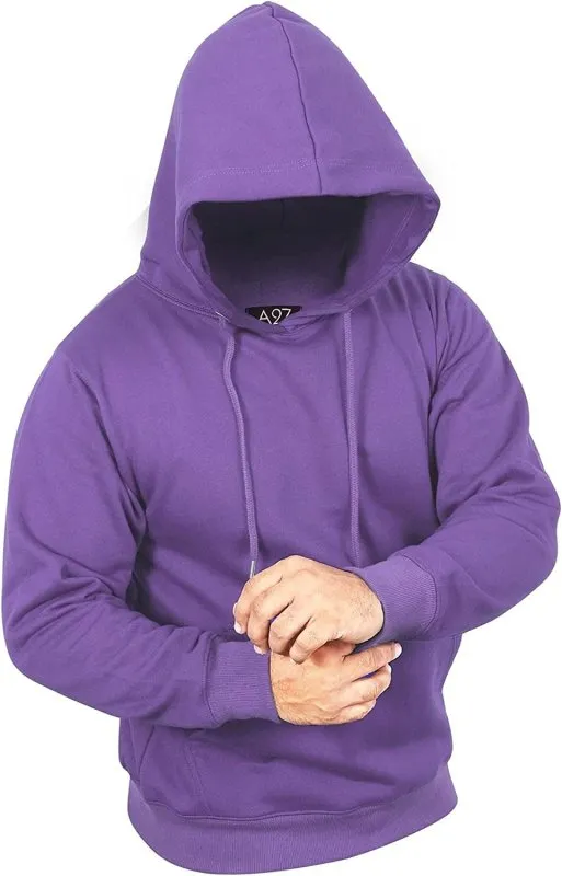 A2Z  Mens Fleece Hoodie Pullover Hooded Sweatshirt Long Sleeve