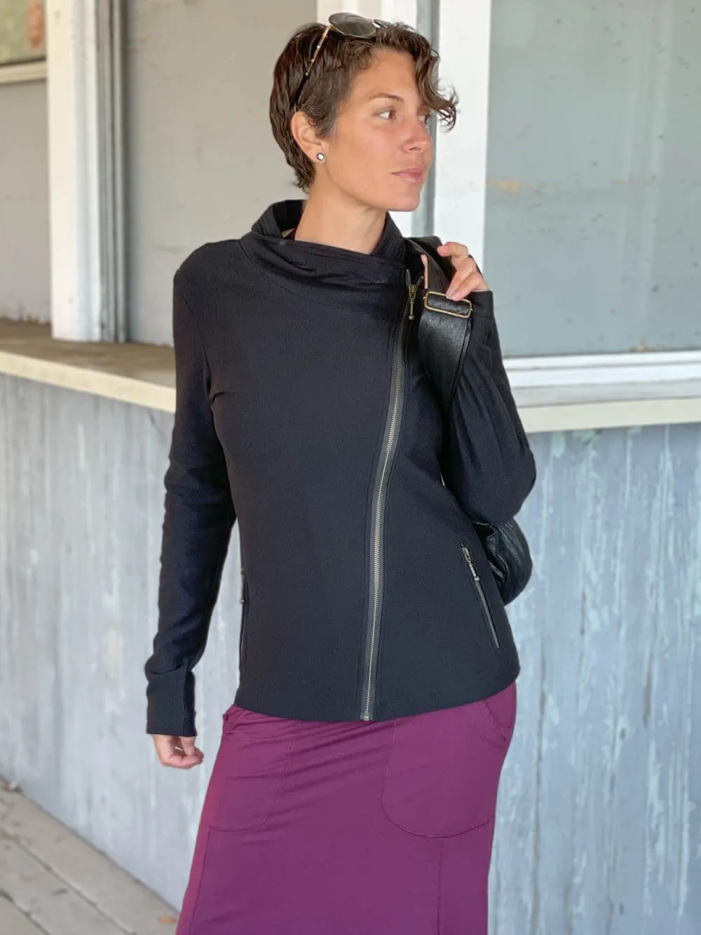 Bamboo Fleece Moto Jacket