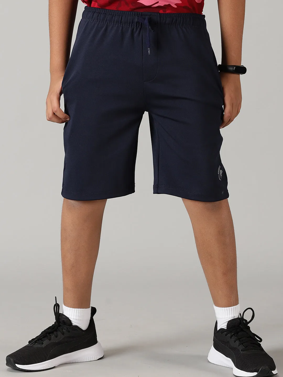 Boys Polyester Knit Basic Shorts