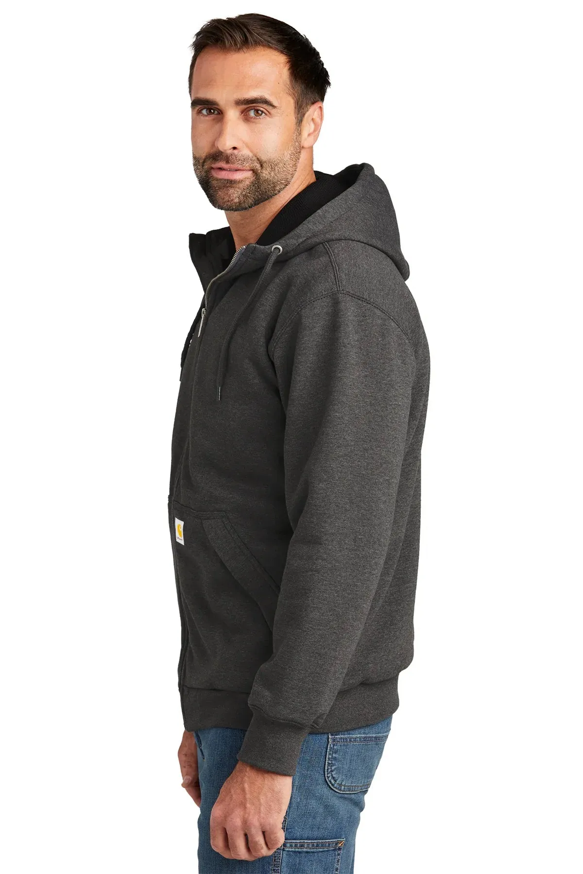 Carhartt Thermal-Lined Custom Zip-Ups, Carbon Heather