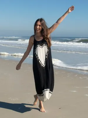 Coco Sayulita Cover-Up Dress - Black Heart