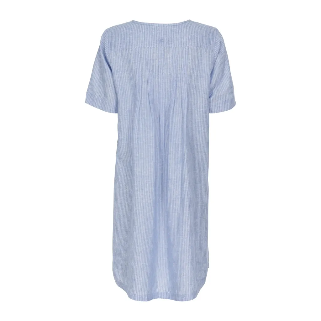 Daisy Dress - Sky Blue Stripe