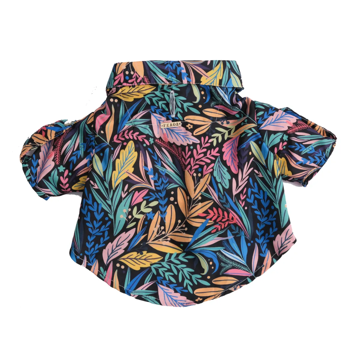 Dog Shirt Tropical Black