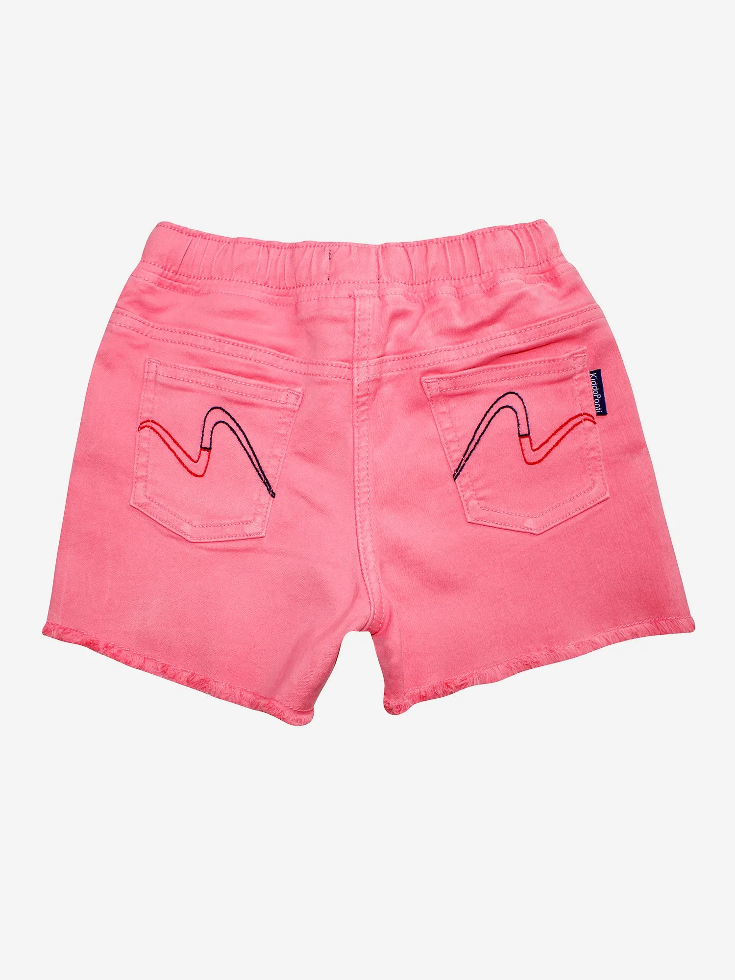 Girls Over Dyed Denim Hot Shorts