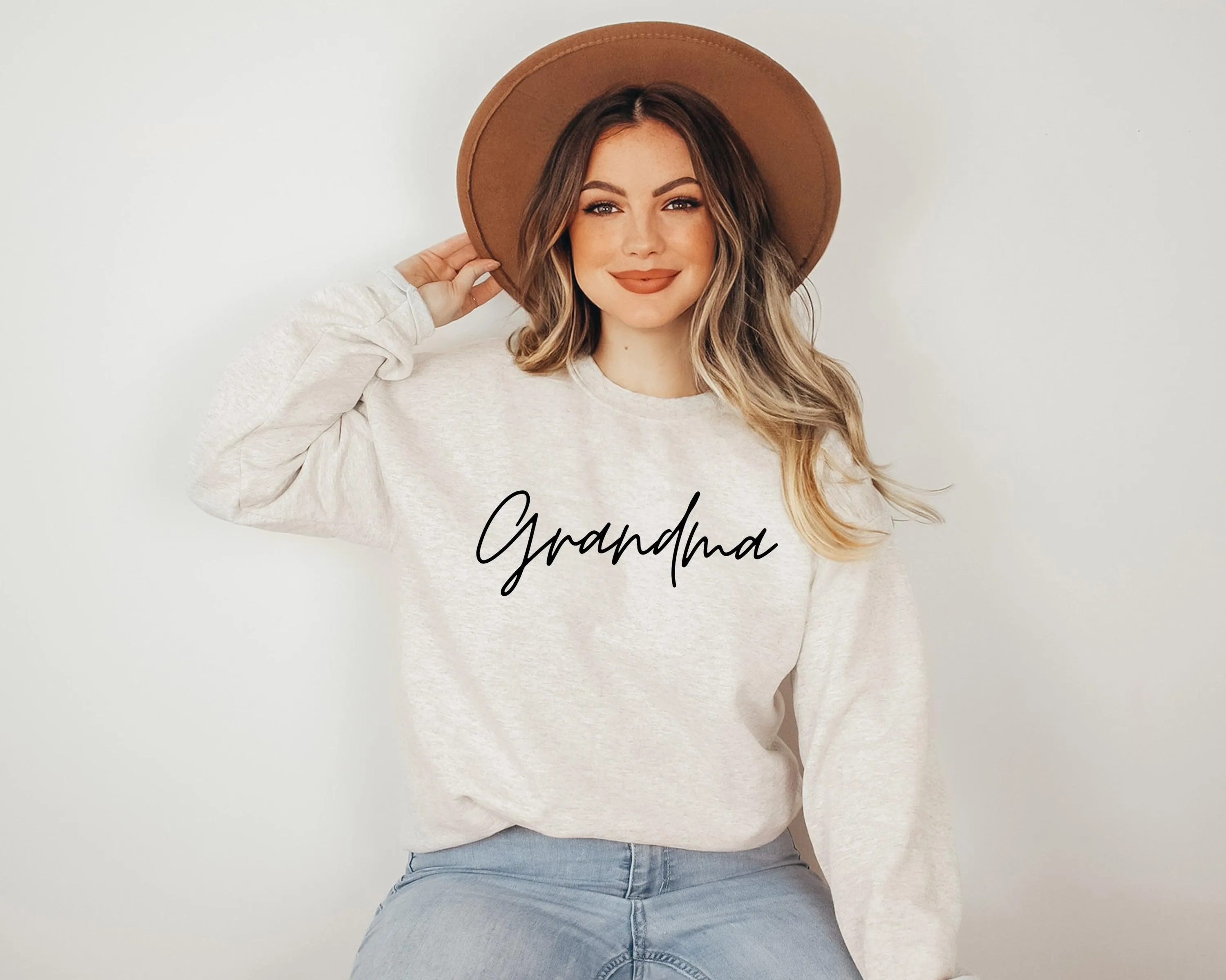 Grandma Classic Soft Sweatshirt (Cursive 1)