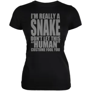 Halloween Human Snake Costume Juniors Soft T Shirt