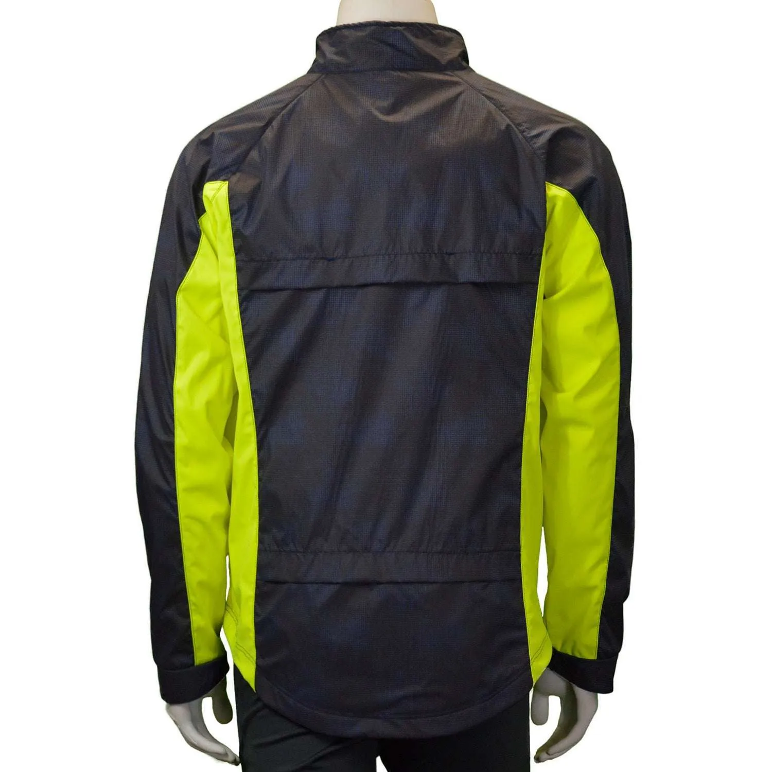 Hartford II Reflective Men's Jacket in Black/Flo Lime