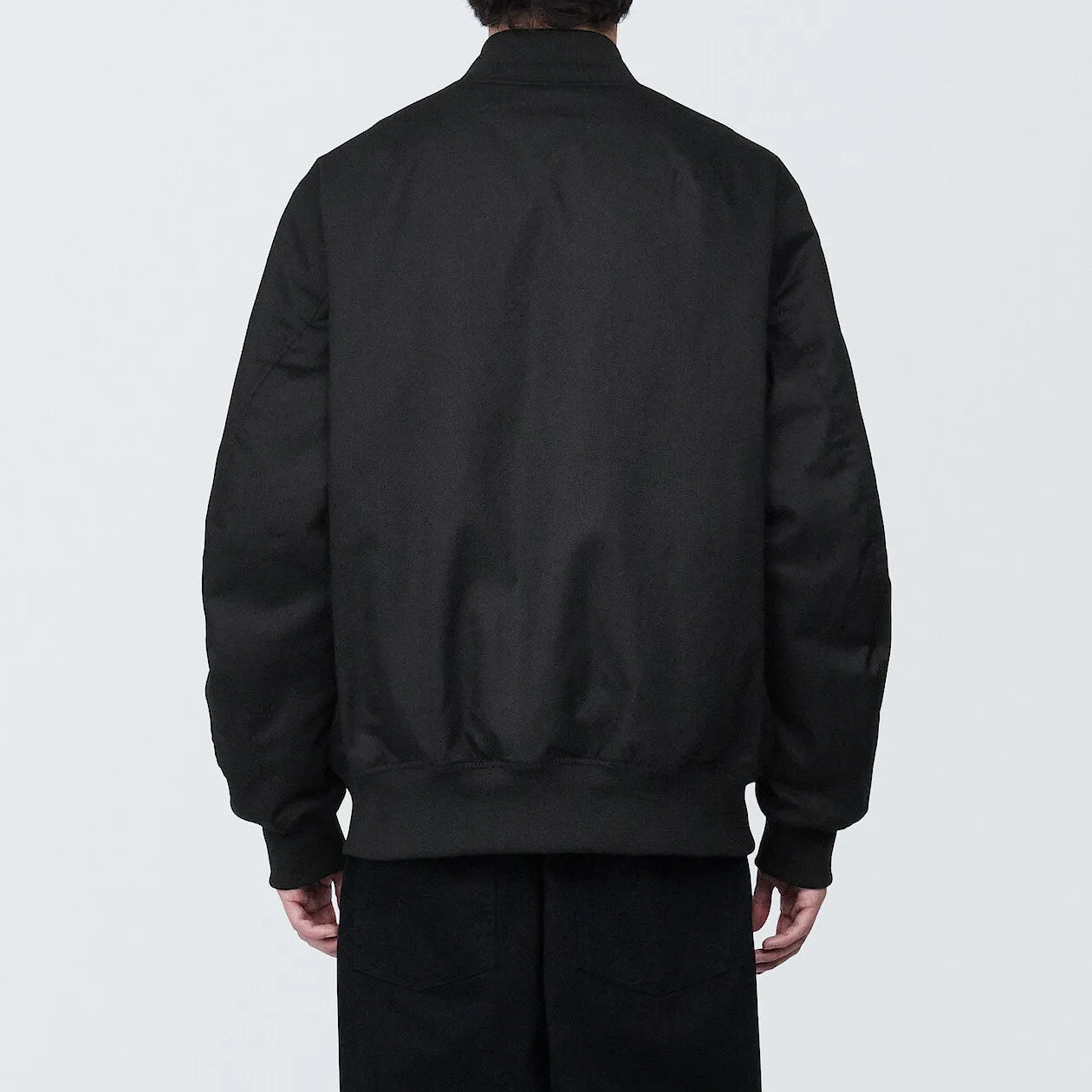 Kapok Blend Padded Bomber Jacket