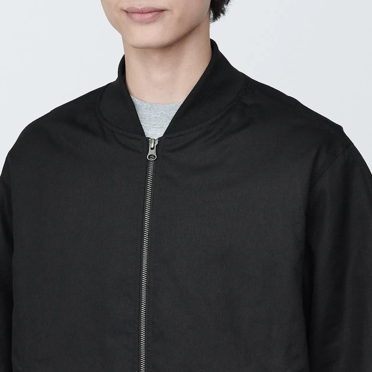 Kapok Blend Padded Bomber Jacket