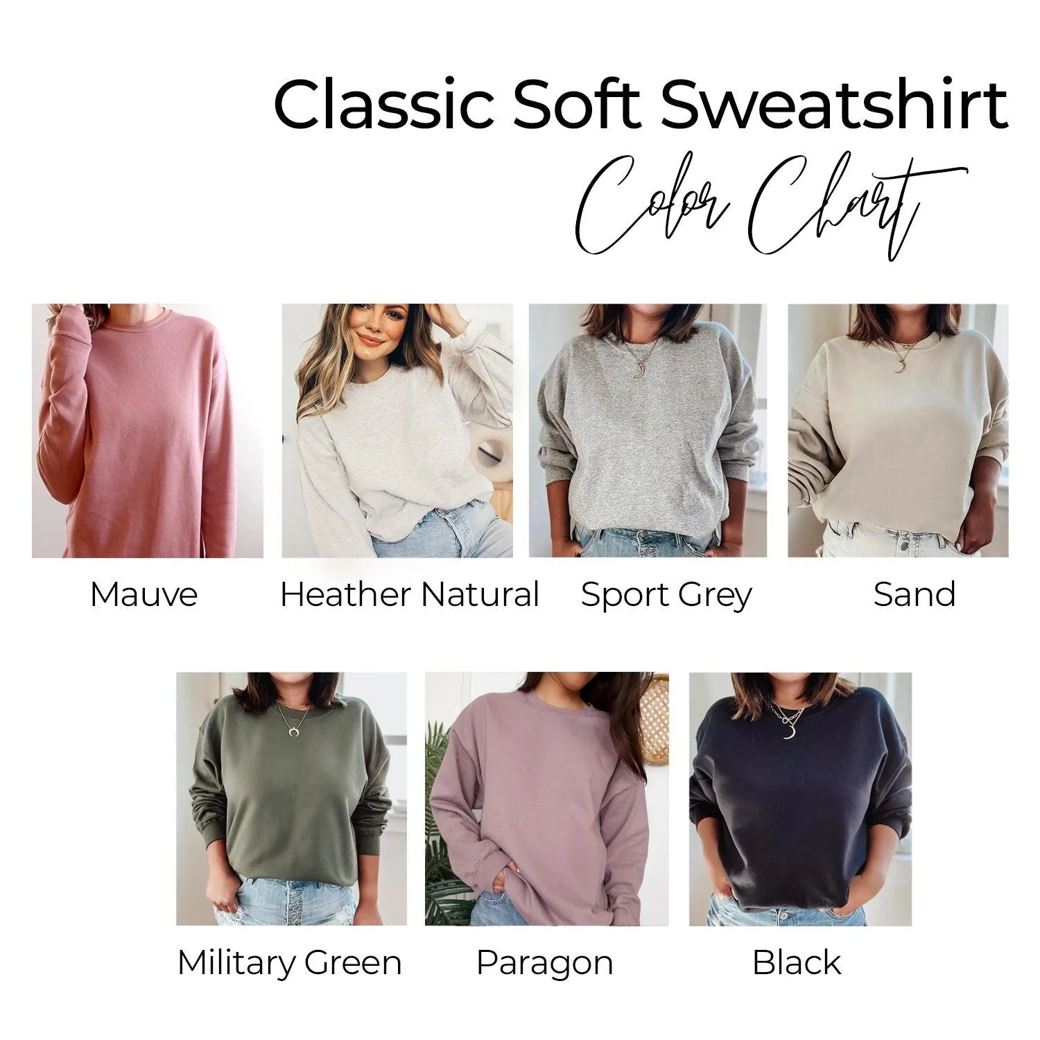 Mimi grandma Classic Soft Sweatshirt (Condensed font)