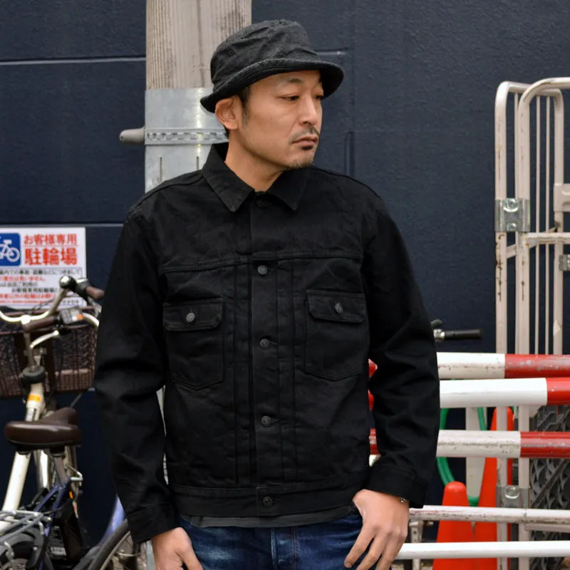 MOMOTARO JEANS "MXGJ1108" BLACK×BLACK DOUUBLE POCKET JACKET 2nd