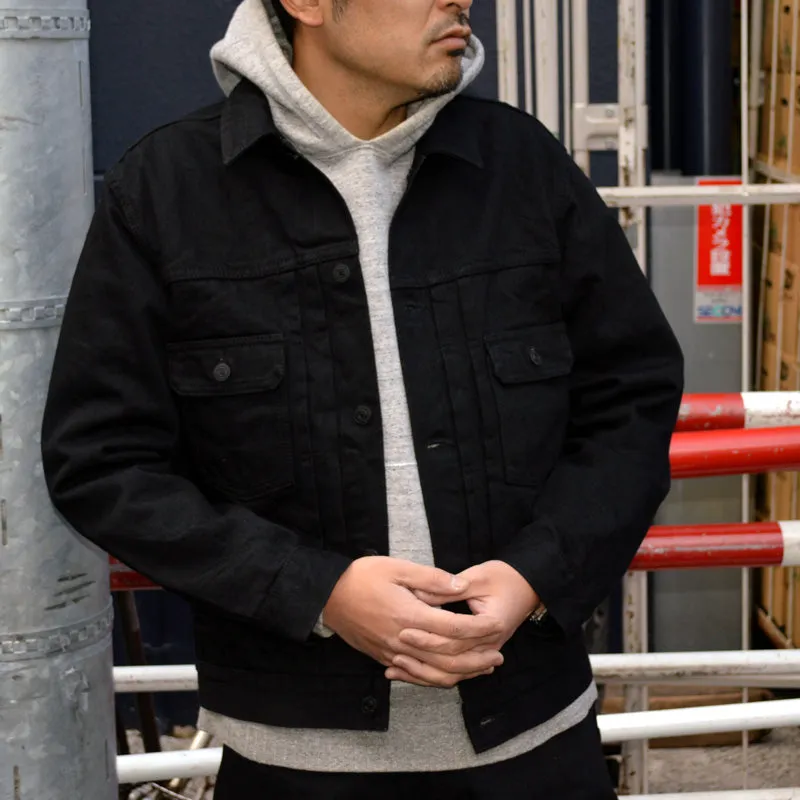 MOMOTARO JEANS "MXGJ1108" BLACK×BLACK DOUUBLE POCKET JACKET 2nd