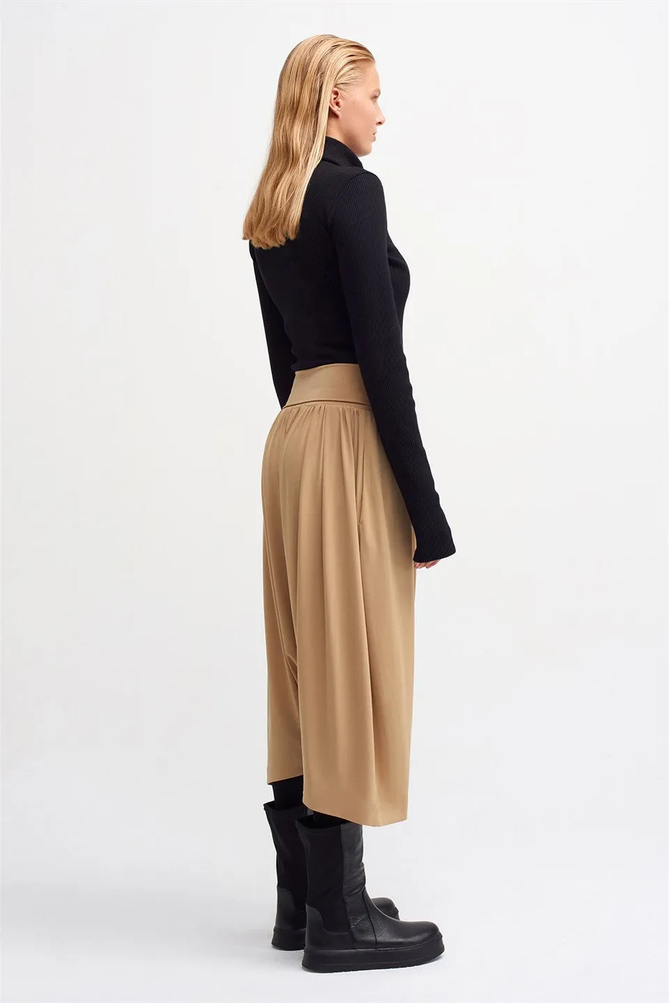 Nu High Waist Harem Trouser Nude