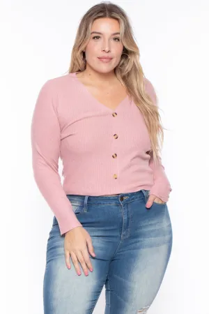 Plus Size Delaney Sweater - Mauve