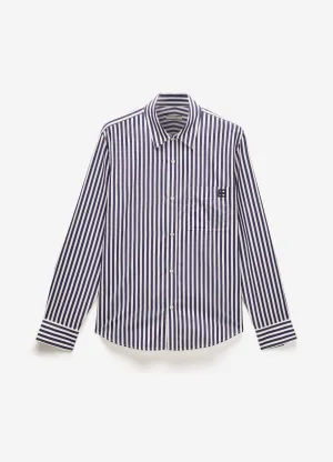 Relaxed Stripe Shirt Blue