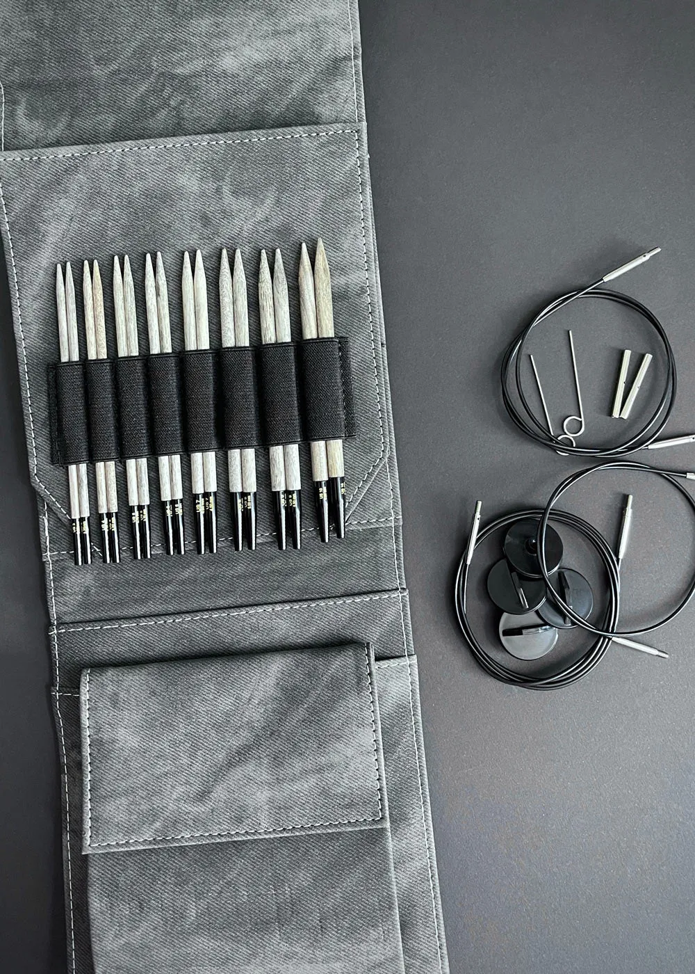 STARTER SET:  Lykke 5" Knitting Needle Set, DRIFTWOOD