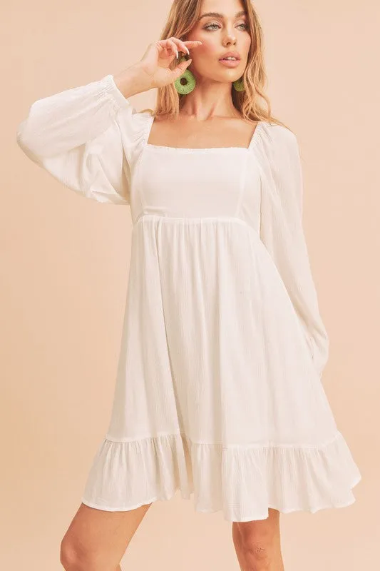 Taya Puff Sleeve Mini Dress