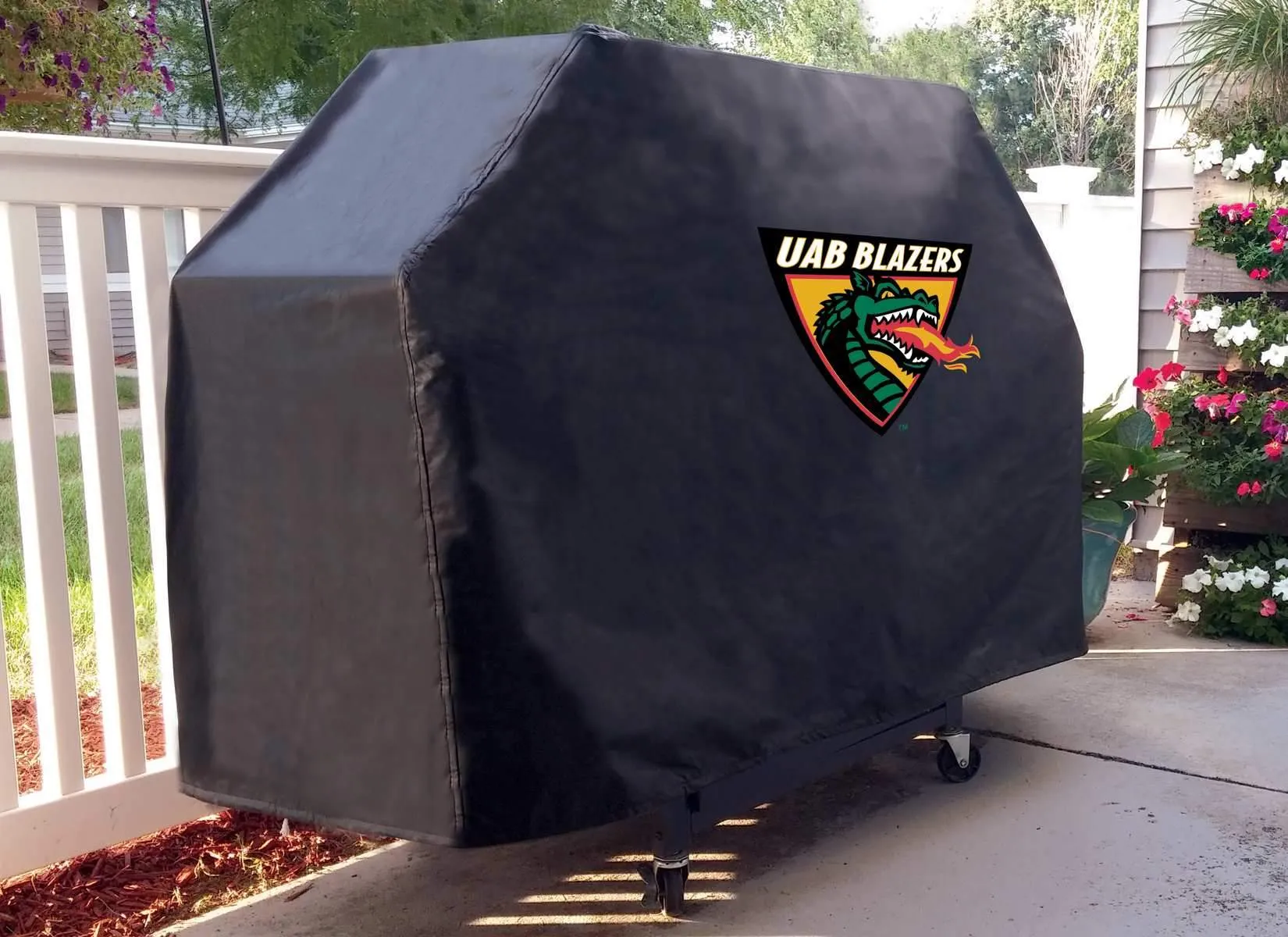 UAB Blazers HBS Black Outdoor Heavy Duty Breathable Vinyl BBQ Grill Cover