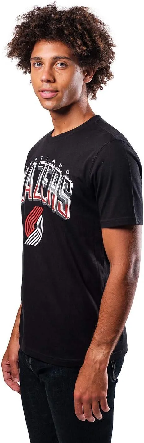 Ultra Game NBA Official Men’s Super Soft Supreme T-Shirt - Unisex, Portland Trail Blazers, Black|Portland Trail Blazers