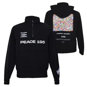 UMBRO x AKOMPLICE WORLD PEACE NYLON 1/4 ZIP