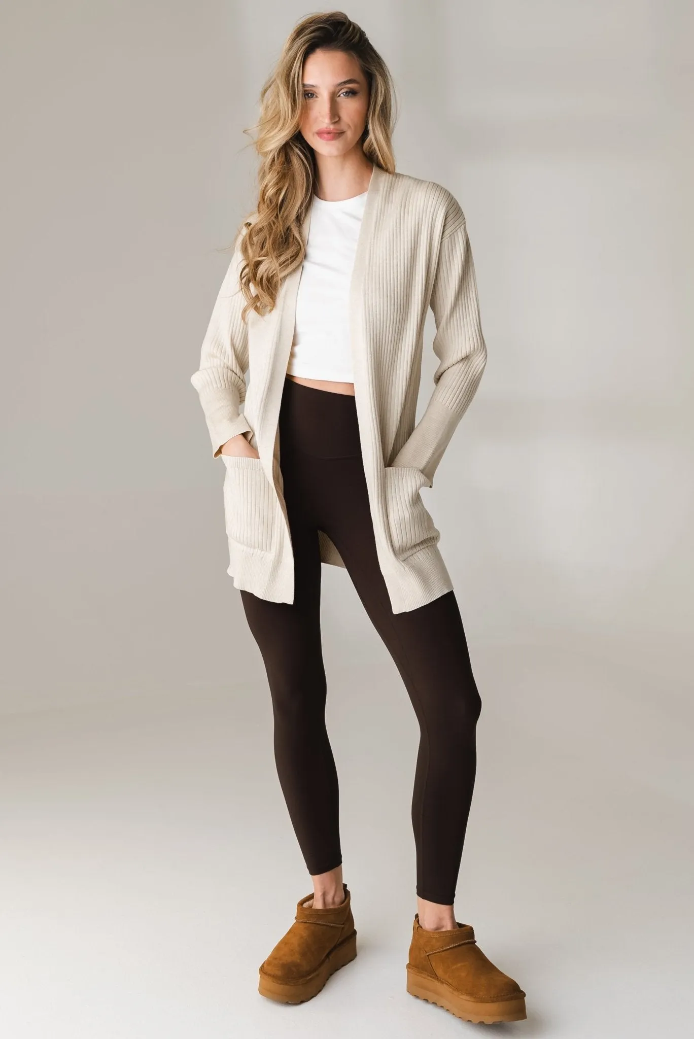 Vitality Ember Cardigan - Oat Marl