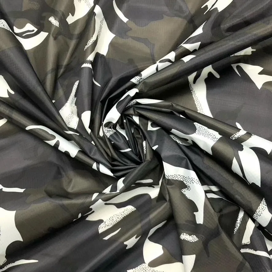 Water Resistant Camouflage Ripstop Fabric