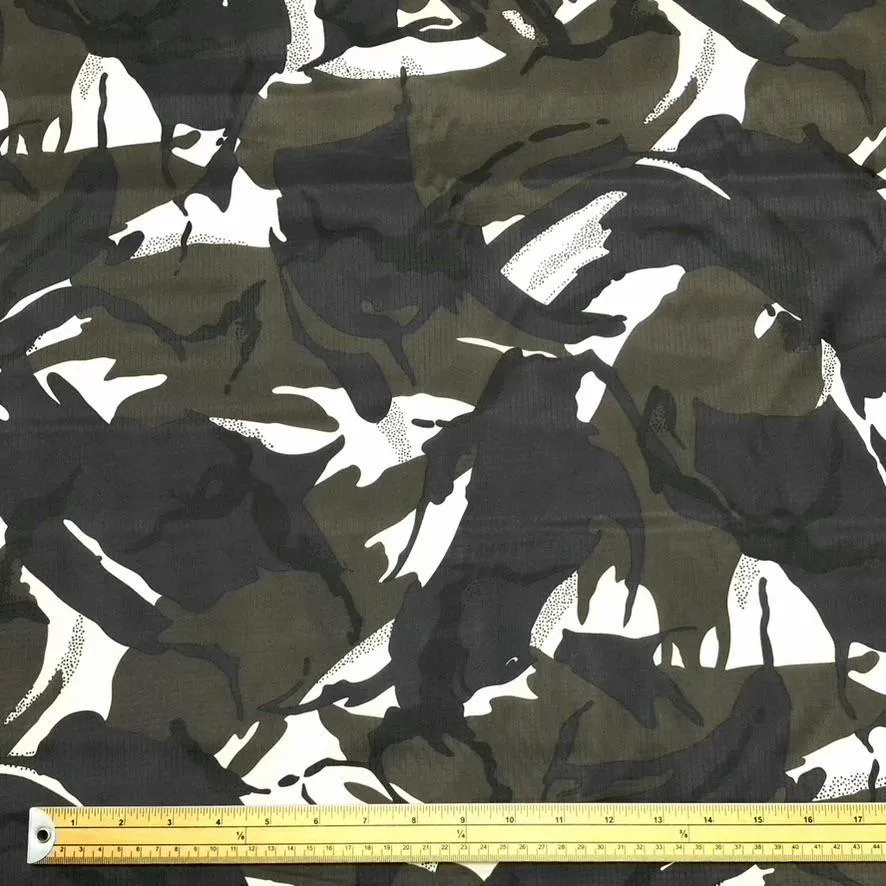 Water Resistant Camouflage Ripstop Fabric