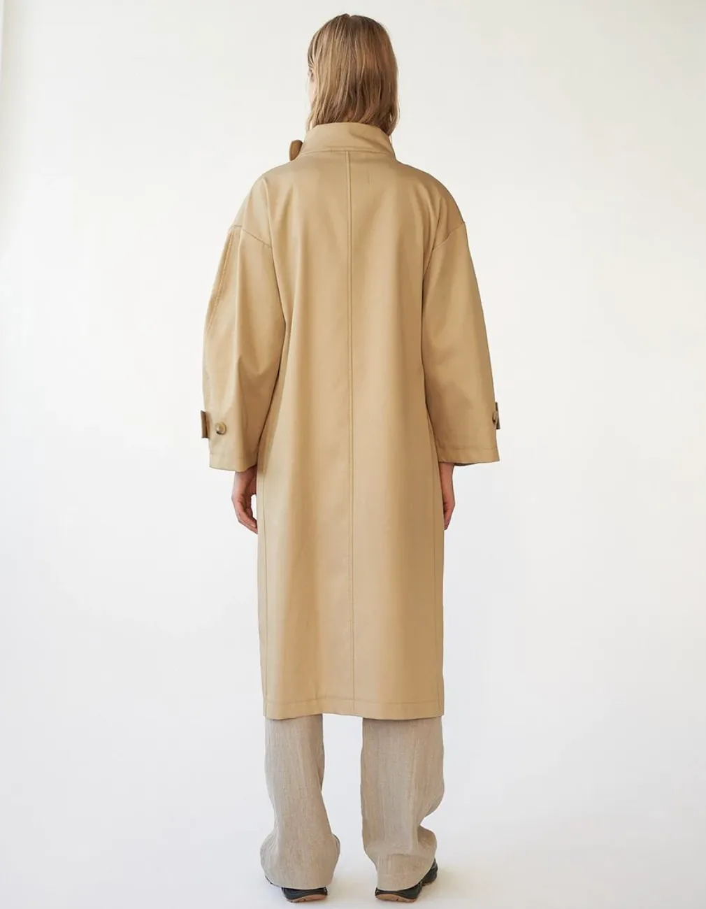 Water resistant coat beige size 2