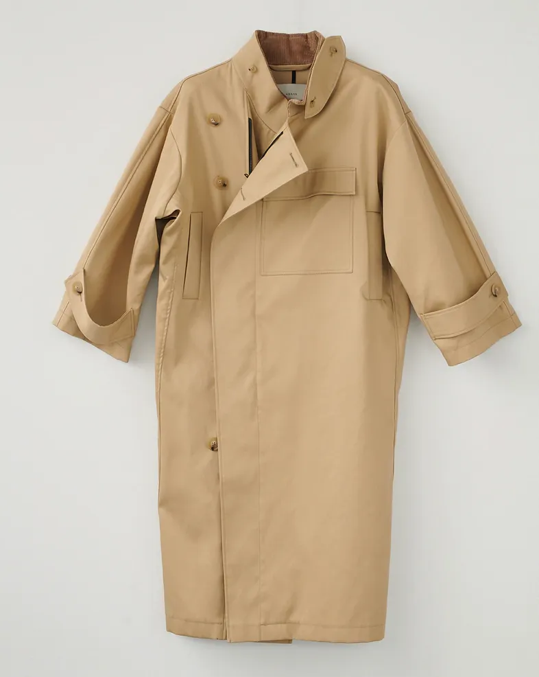 Water resistant coat beige size 2