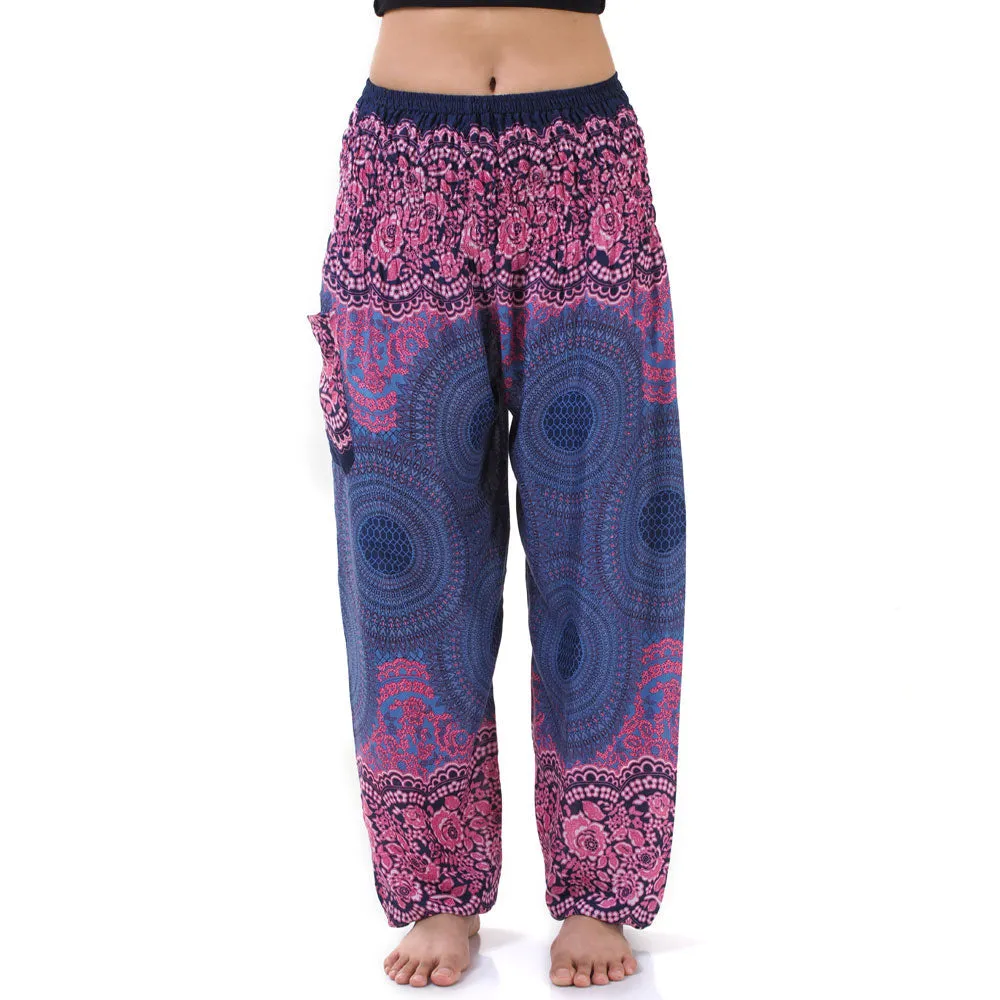 Women's Mandala Harem Pants Mystic Gray